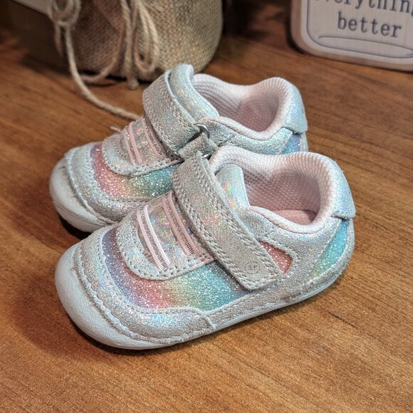 Stride Rite Rainbow Jazzy Sparkle Shoes Size 3.5 Medium - Picture 4 of 6